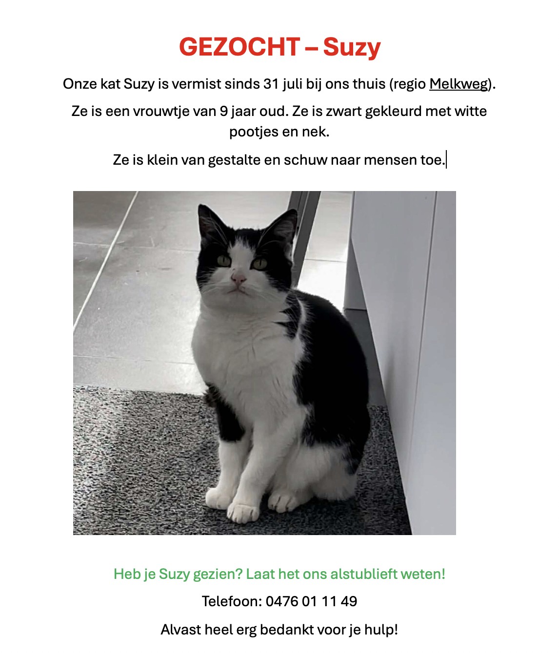 Foto van het dier